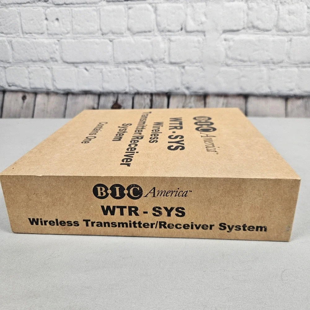 BIC America WTR-SYS Wireless Transmitter Receiver System for Subwoofers Audio